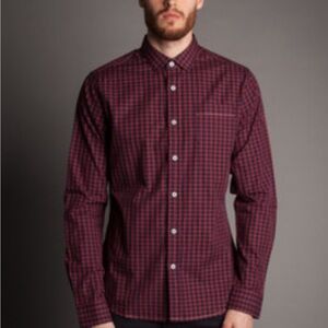 Men’s Descendant of Thieves plaid long sleeve button down